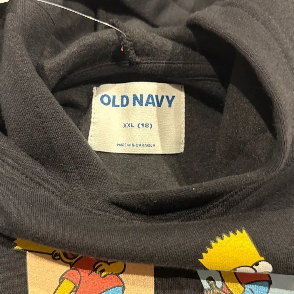 BART Simpson hoodie! Old navy. Super soft. Size 18 XXL boys